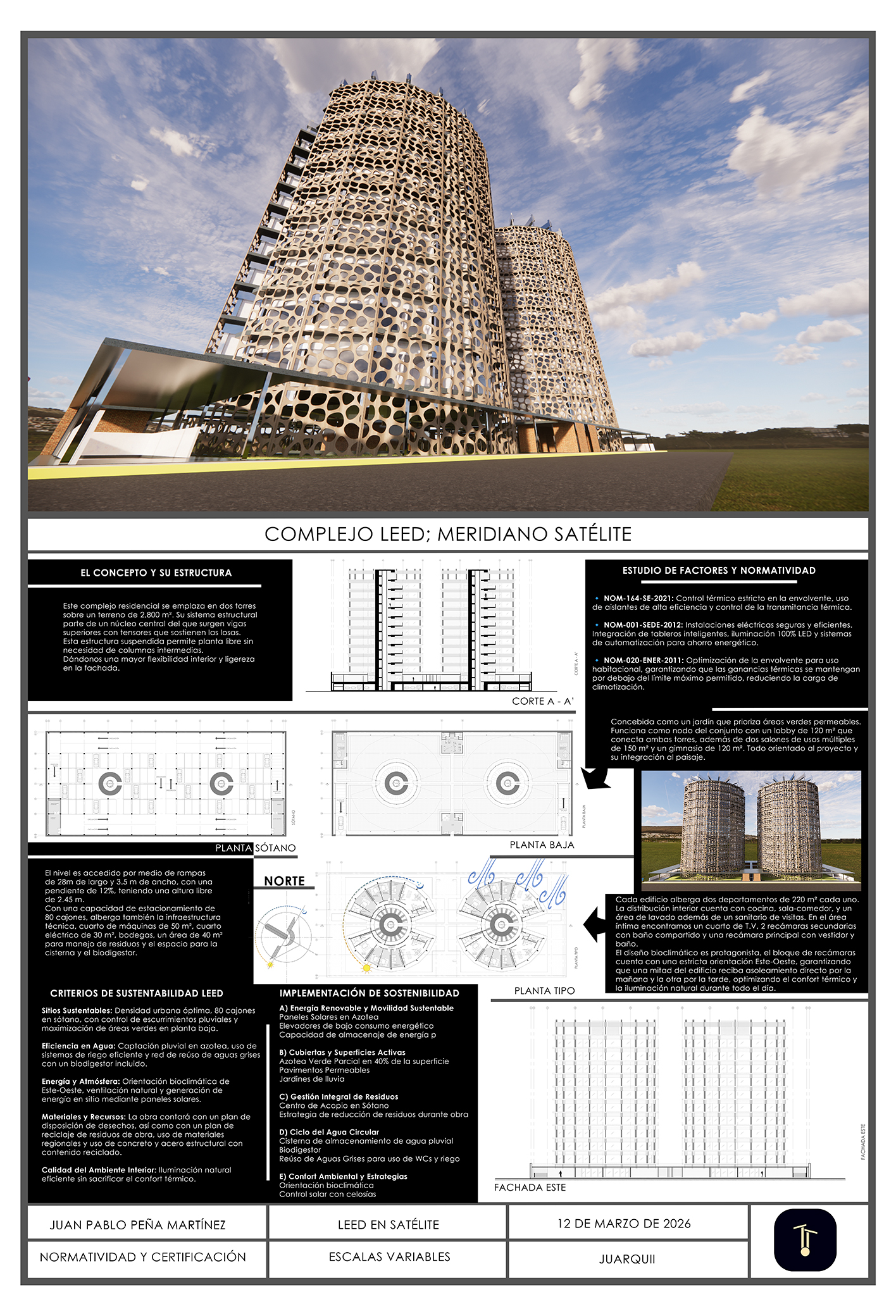 EN BÚSQUEDA DE LA CERTIFICACIÓN LEED; COMPLEJO MERIDIANO SATÉLITE I